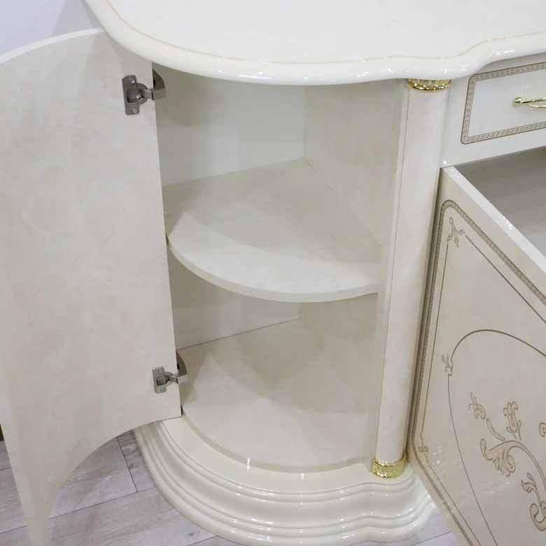 サルタレッリ フローレンス 4ドアキャビネット カップボード 食器棚 