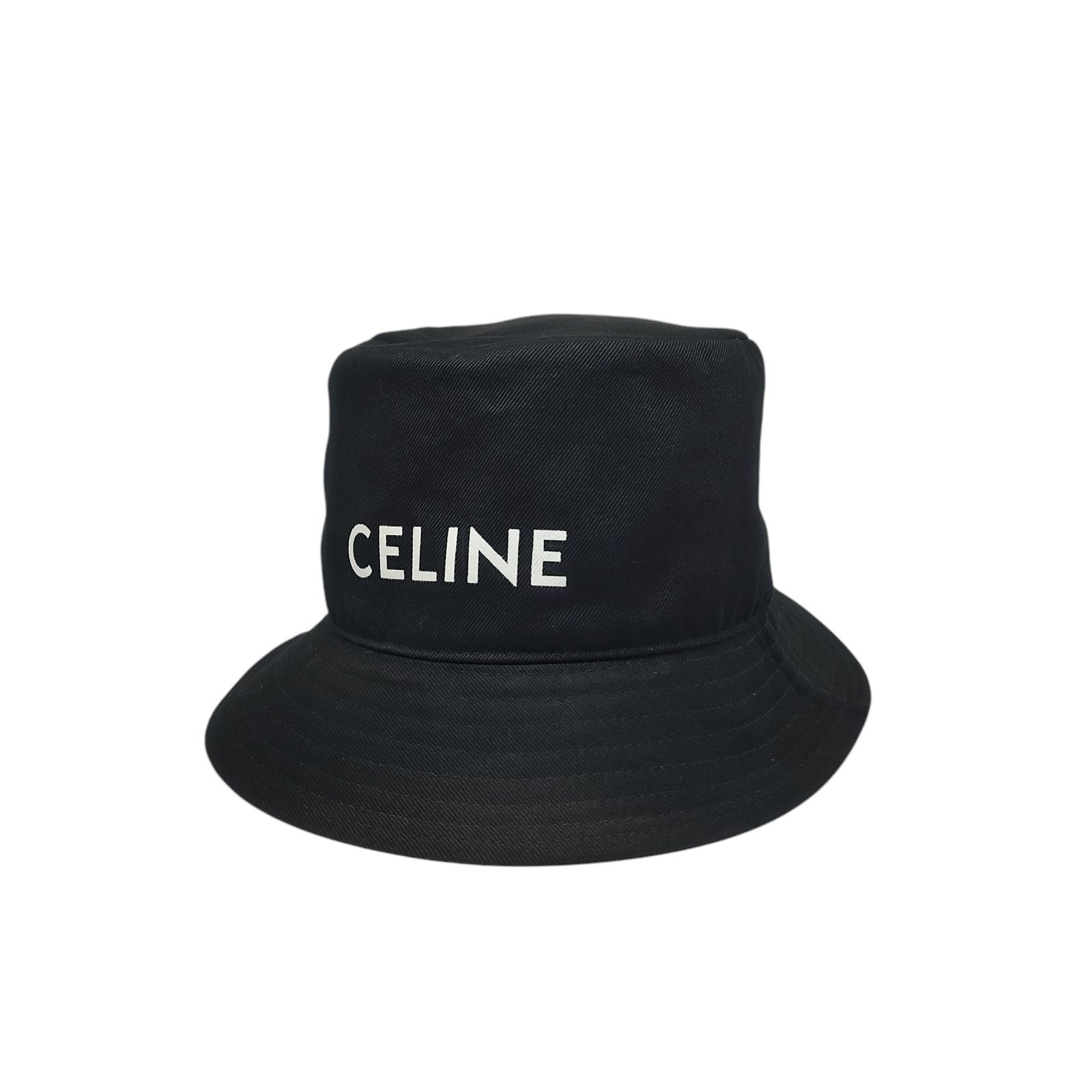 【中古】CELINE ブラック バケットハット L CELINE セリーヌ バケット ハット L ブラック - メルカリ