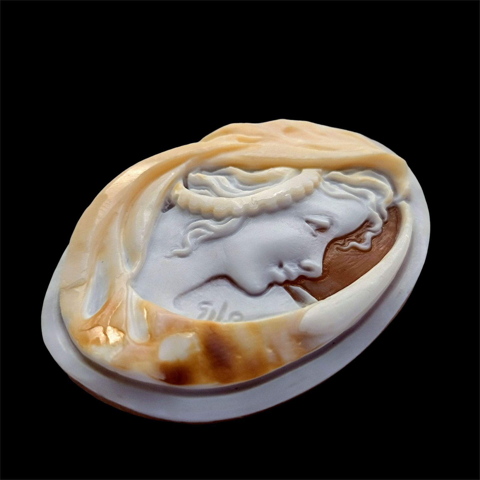 店頭併売商品※◇GIlo【ジュゼッペ ロンバルド】三層シェルカメオ