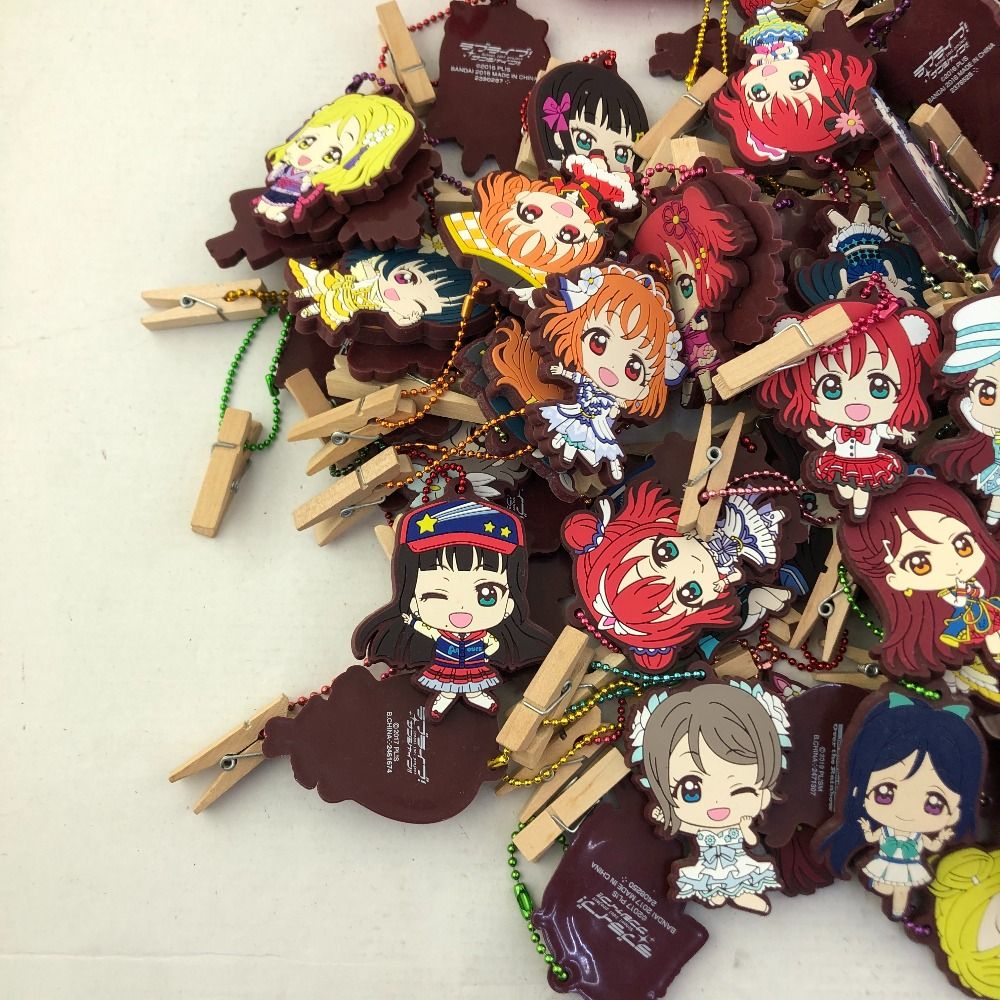 BANDAI - 善子 曜 花丸 ルビィ 4th Aqours ラバーストラップ ラバスト セット 03w05018 ラブライブ サンシャイン ラバーストラップ 大量まとめ
