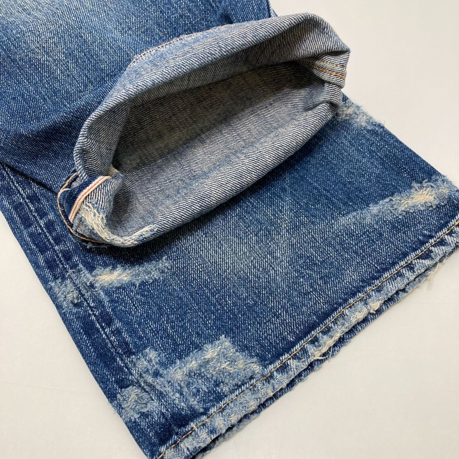 BY GLAD HAND ダメージデニムパンツ BYGH-16-SS-31 インディゴ