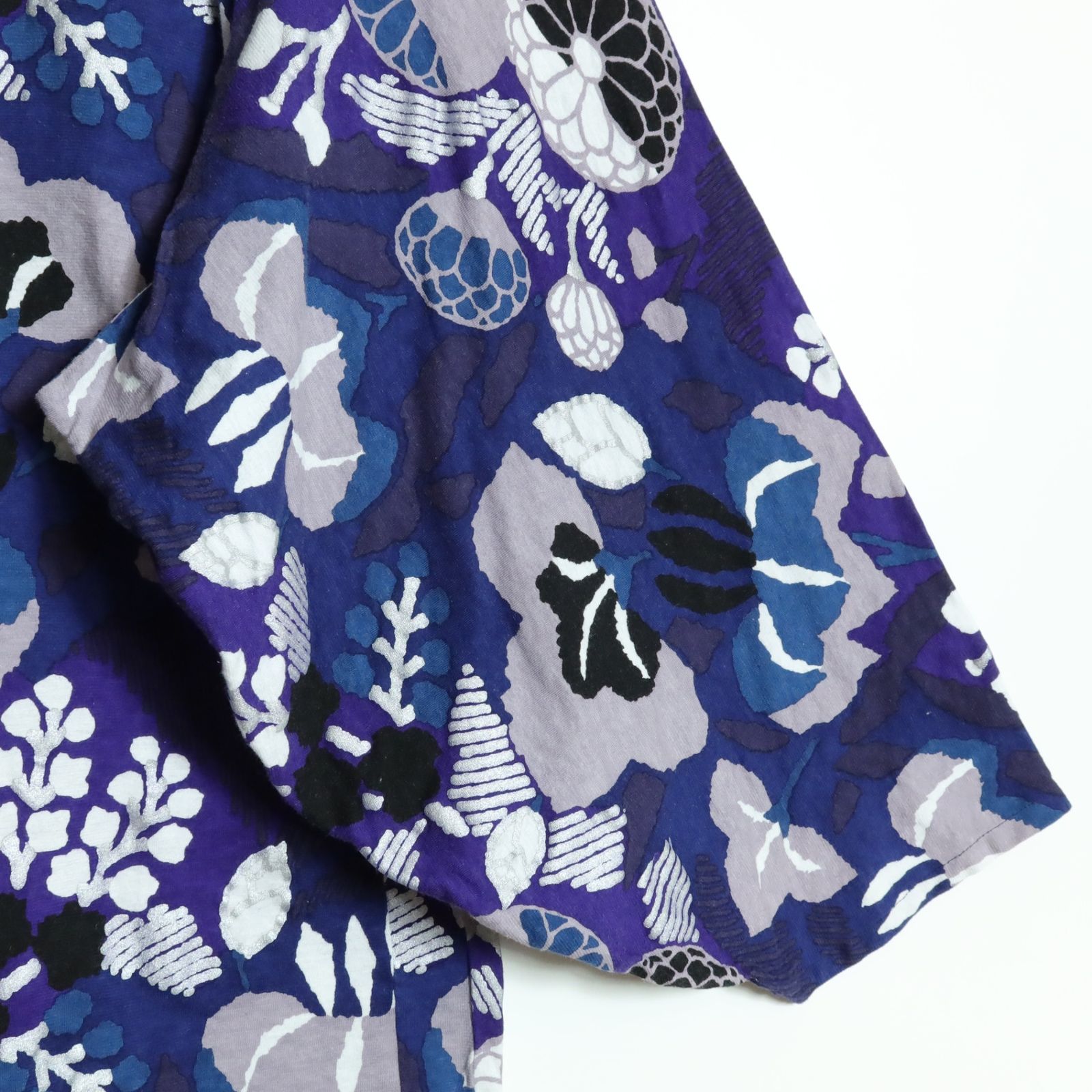 ソウソウ SOU・SOU - ブルー レディース Vネック/七分袖/ひざ丈 ワンピース 中古SOU・SOU(ソウソウ) 七分袖Tシャツ Vネック⁄Wacoal⁄interior