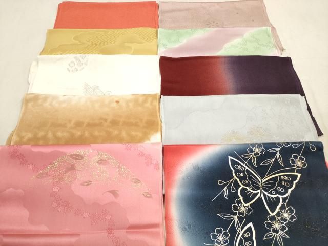 平和屋着物 和装小物 帯揚げ10枚セット 正絹 DAAX2007xg