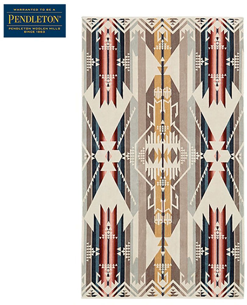 ペンドルトン PENDLETON アウトドア ペンドルトン ジャガードバスタオルオーバーサイズ XB233 バスタオル タオル タオルケット 大きめ フェス ソファーカバー オーバーサイズ 19373185 555 WHITESANDS