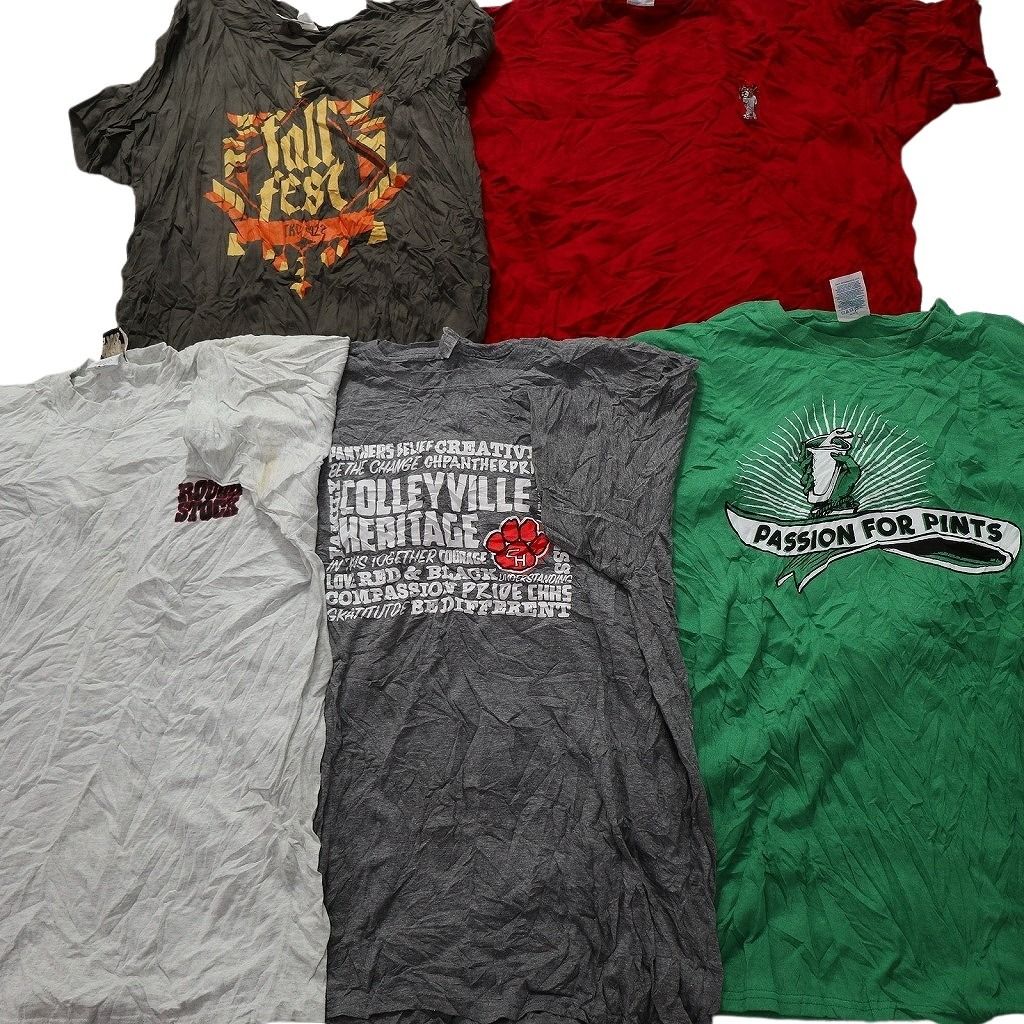 古着卸 まとめ売り カラーmix プリント 半袖Tシャツ 20枚セット