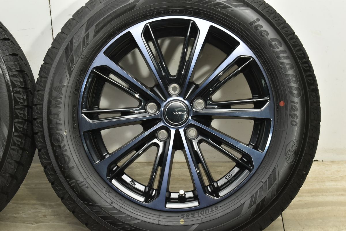 製 バリ溝 DIANELLA W10 16in 6.5J 53 PCD114.3 ヨコハマ アイスガード IG60 215 60R16 CX-3 エスティマ オデッセイ ヴェゼル TRITUETUBI_COM