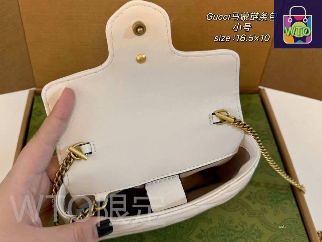 GUCCIグッチGG Marmontミニマモンチェーンバッグ、ハンドバッグ