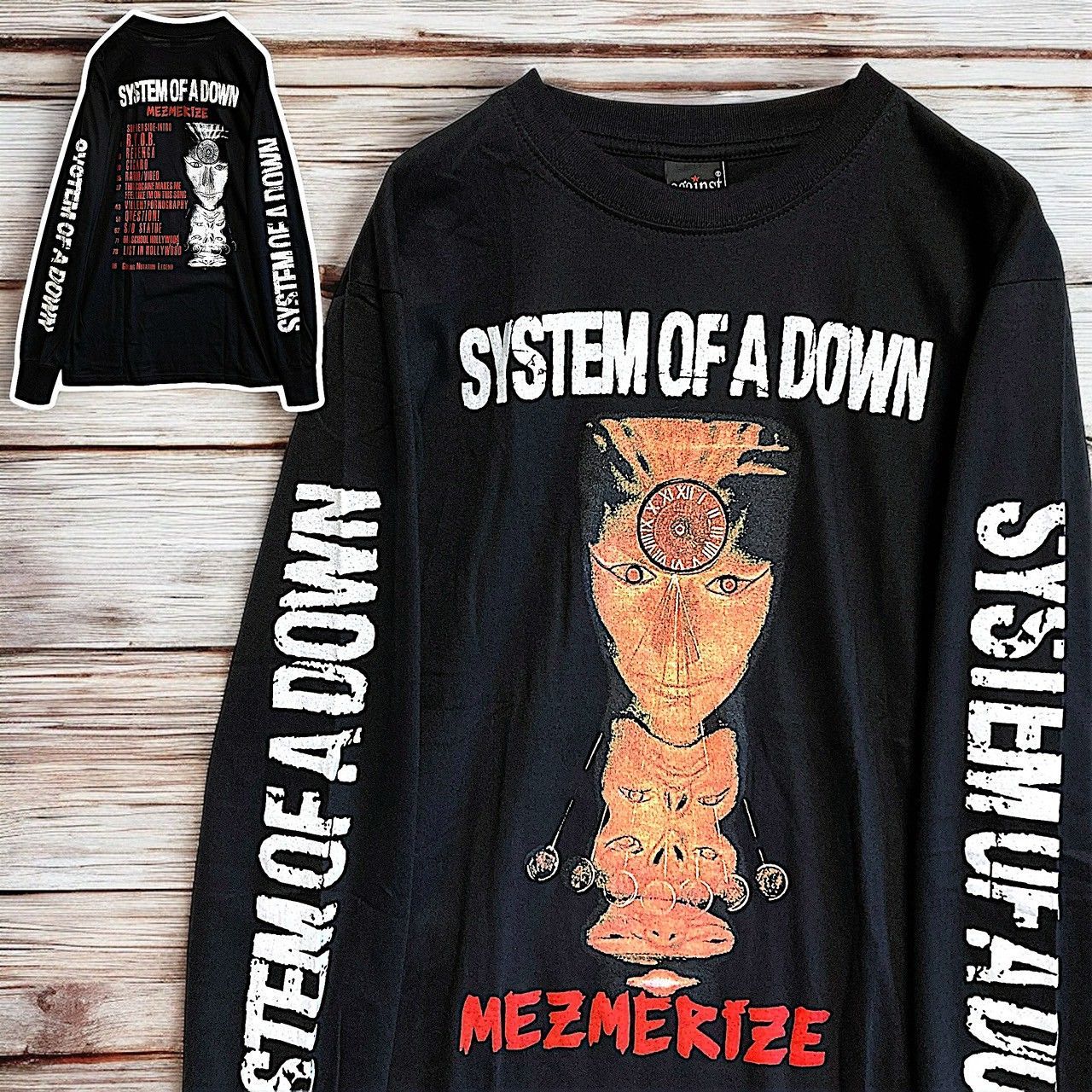 ☆ システムオブアダウン SYSTEM OF A DOWN 黒 バンド ロック 