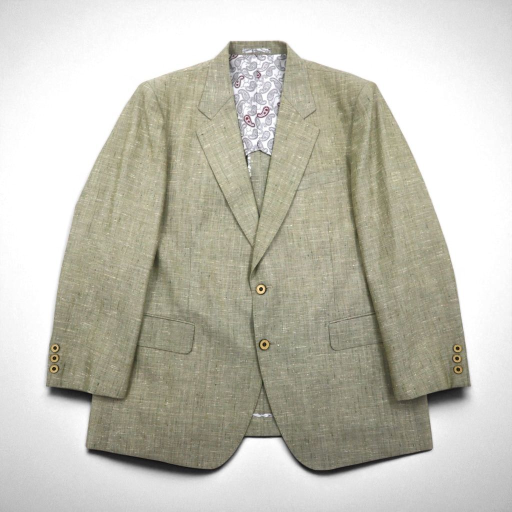 Vintage 90s Linen Suit TENGEN NEO PRETA 90年代 リネン混 2B