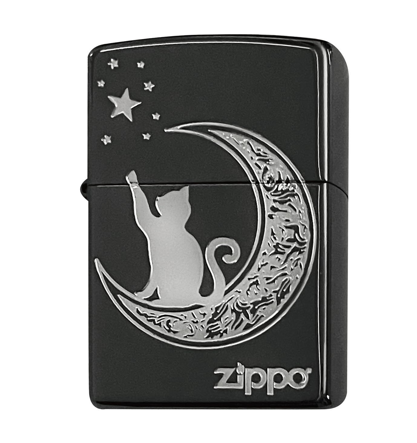 Color ブラック ZIPPO ジッポー 猫 かわいい CAT プレゼント ブラック