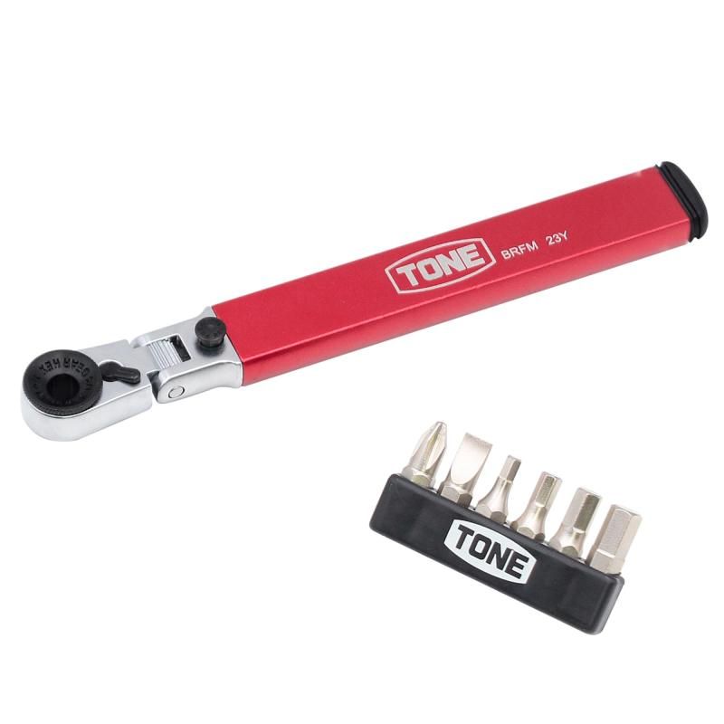 トネ TONE マガジン付首振ビットラチェットセット BRFM6S ビット二面幅6.35mm 内容7点