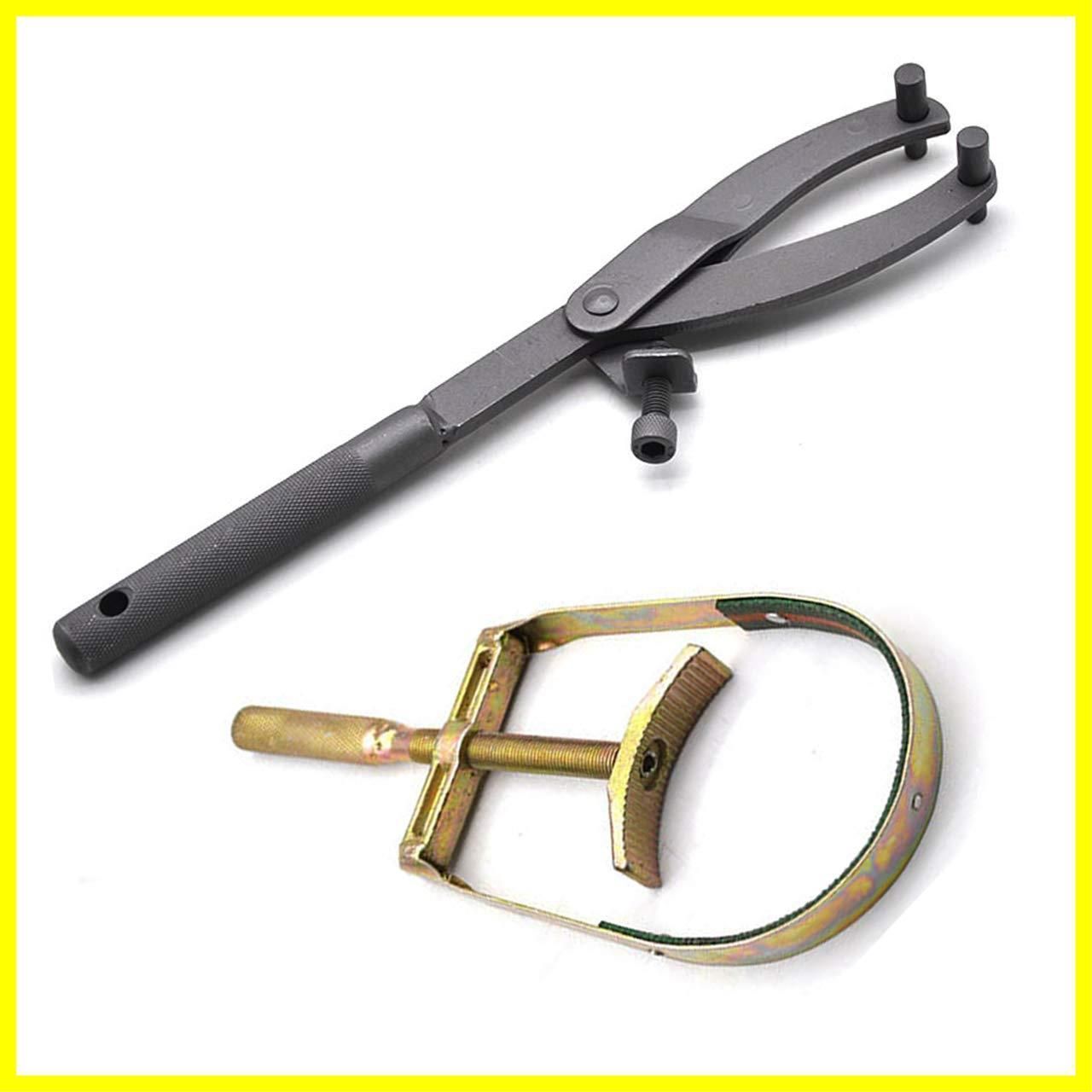 [新品・未使用](2点セット) 特殊工具 メンテナンス オートバイ プーリーホルダー Y型ユニバーサルホルダー バイク フェリモア