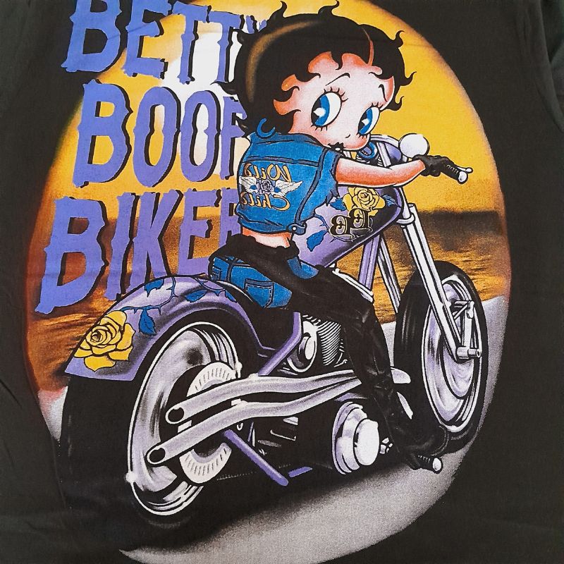 新品 メンズTシャツ 半袖 黒 L XL BETTY BOOP ベティちゃん 