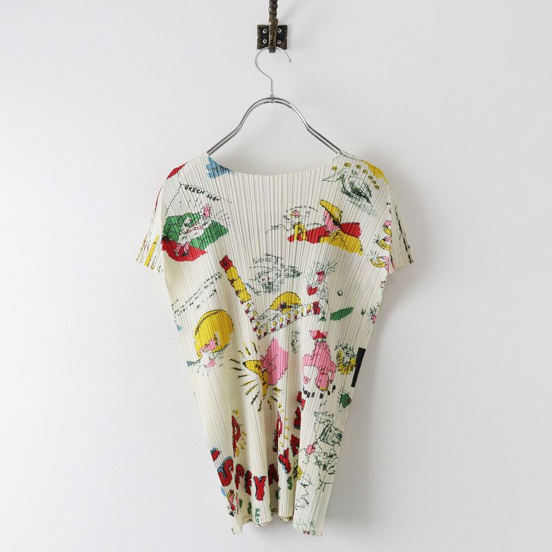 希少 PLEATS PLEASE,×Terry Johnson プリーツブラウス 希少 PLEATS PLEASE,×Terry Johnson プリーツブラウス