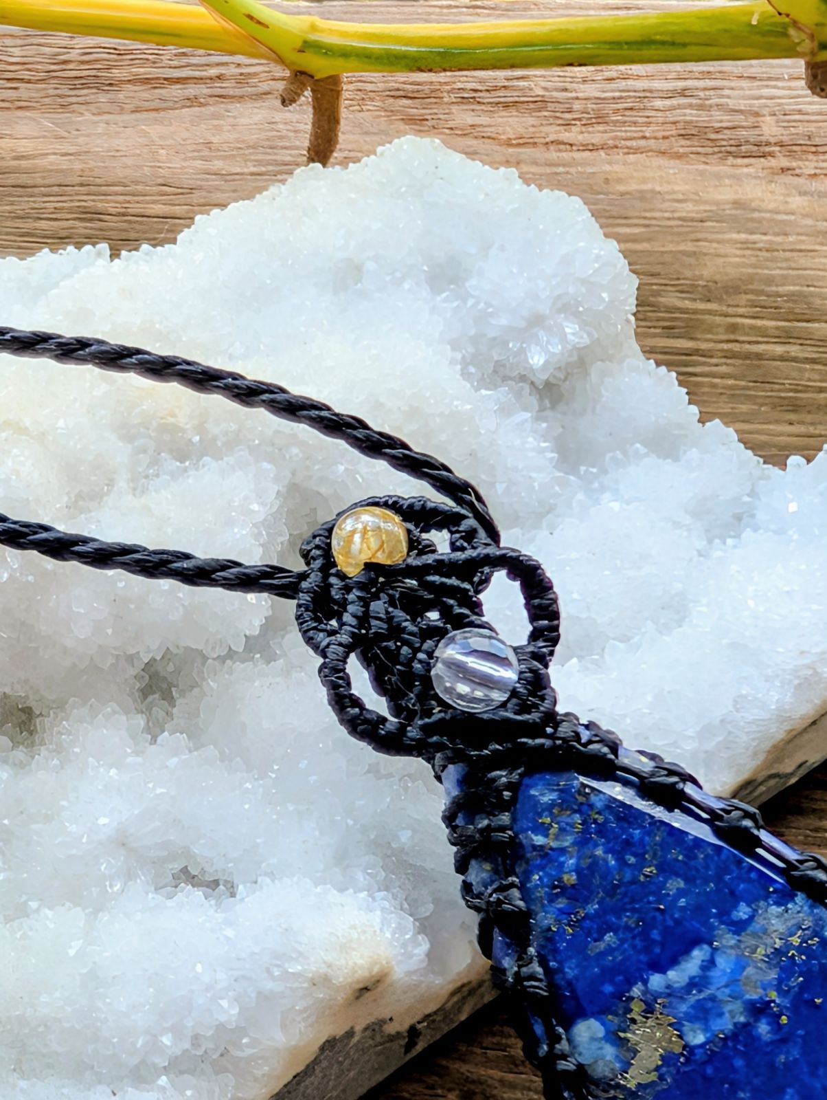 マクラメ編みネックレス 396