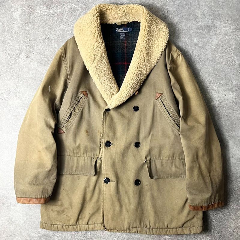 雰囲気系 90s POLO RALPH LAUREN M-1938 マッキーノ コート タイプ コットン ジャケット L / 90年代 オールド ポロ  ラルフローレン ライナー - メルカリ