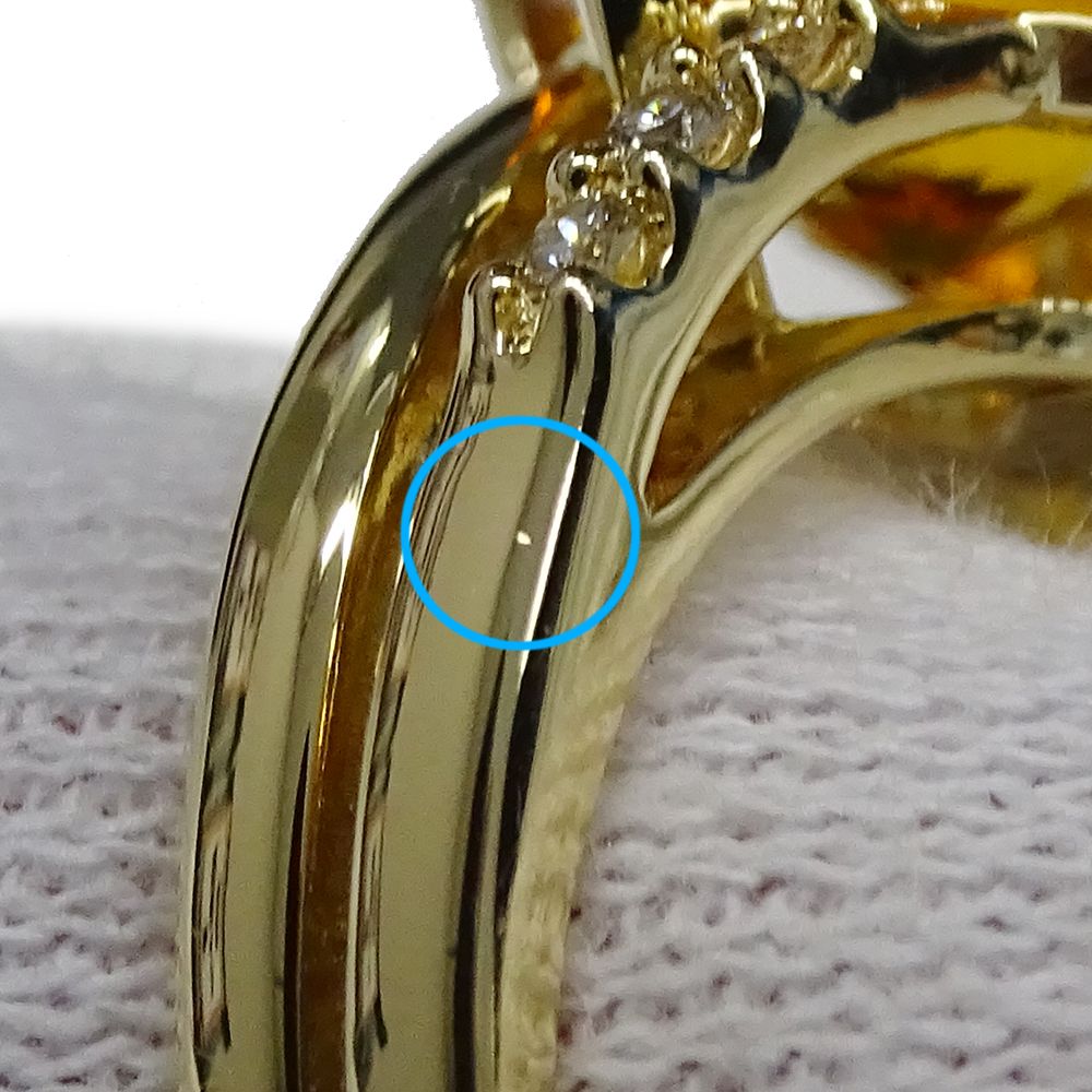 タサキ TASAKI リング レディース ブランド 指輪 K18YG シトリン  