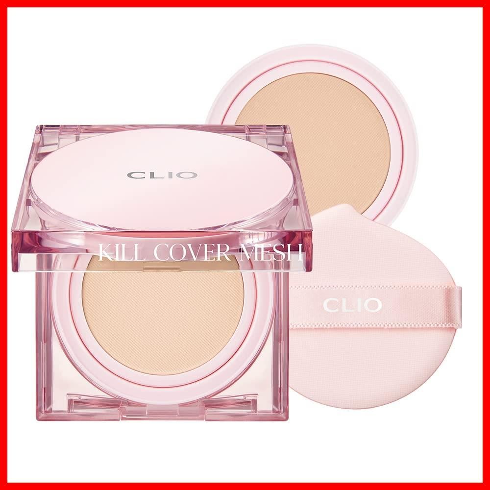 【人気商品】メッシュグロークッション (CLIO KILL COVER MESH キルカバー GLOW CUSHION SPF50+ PA++++) (#3 LINEN) クリオ 韓国コスメ 透明 ツヤ肌 美容液 毛穴カバー 紫外線カット