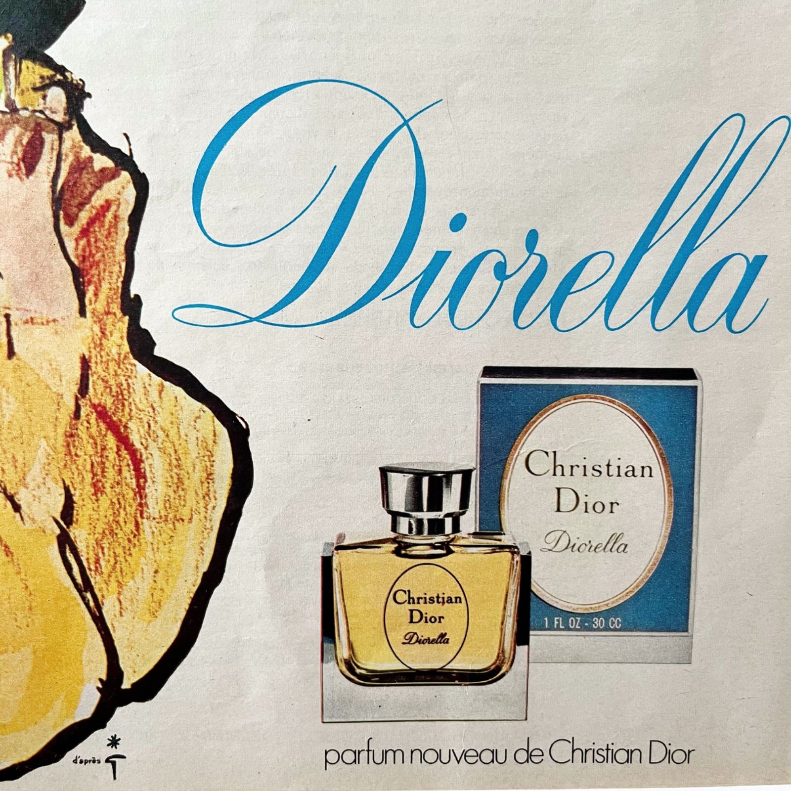 1973 広告>Christian Dior Rene Gruau ディオール ルネ 1973 広告>Christian Dior Rene Gruau ディオール ルネ
