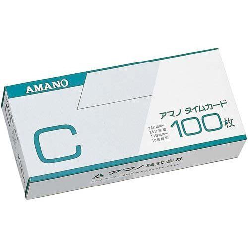 アマノ 標準タイムカードＣ　100枚x3セット 