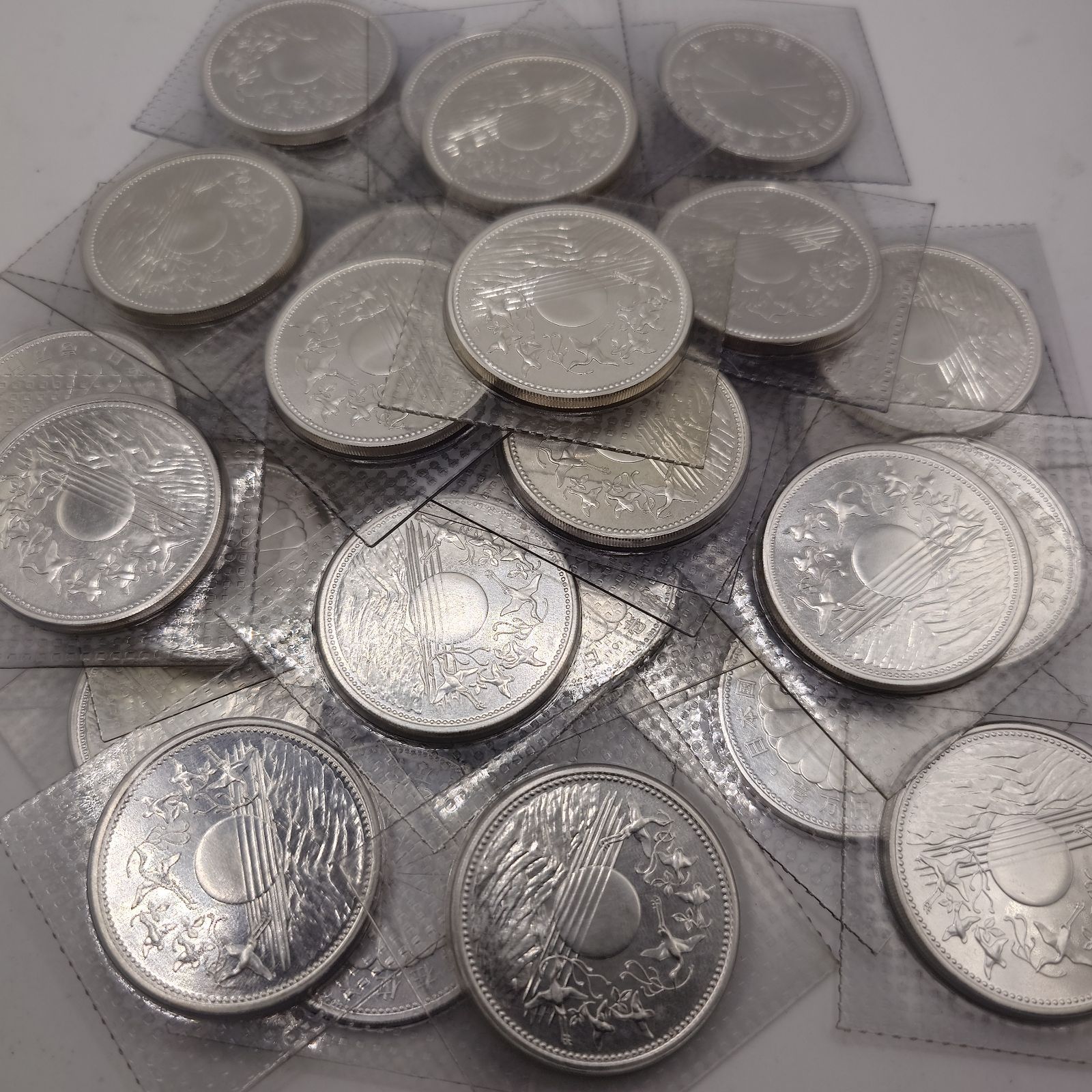 昭和天皇御在位60年記念 銀貨 ブリスターパック入り ランダム5枚