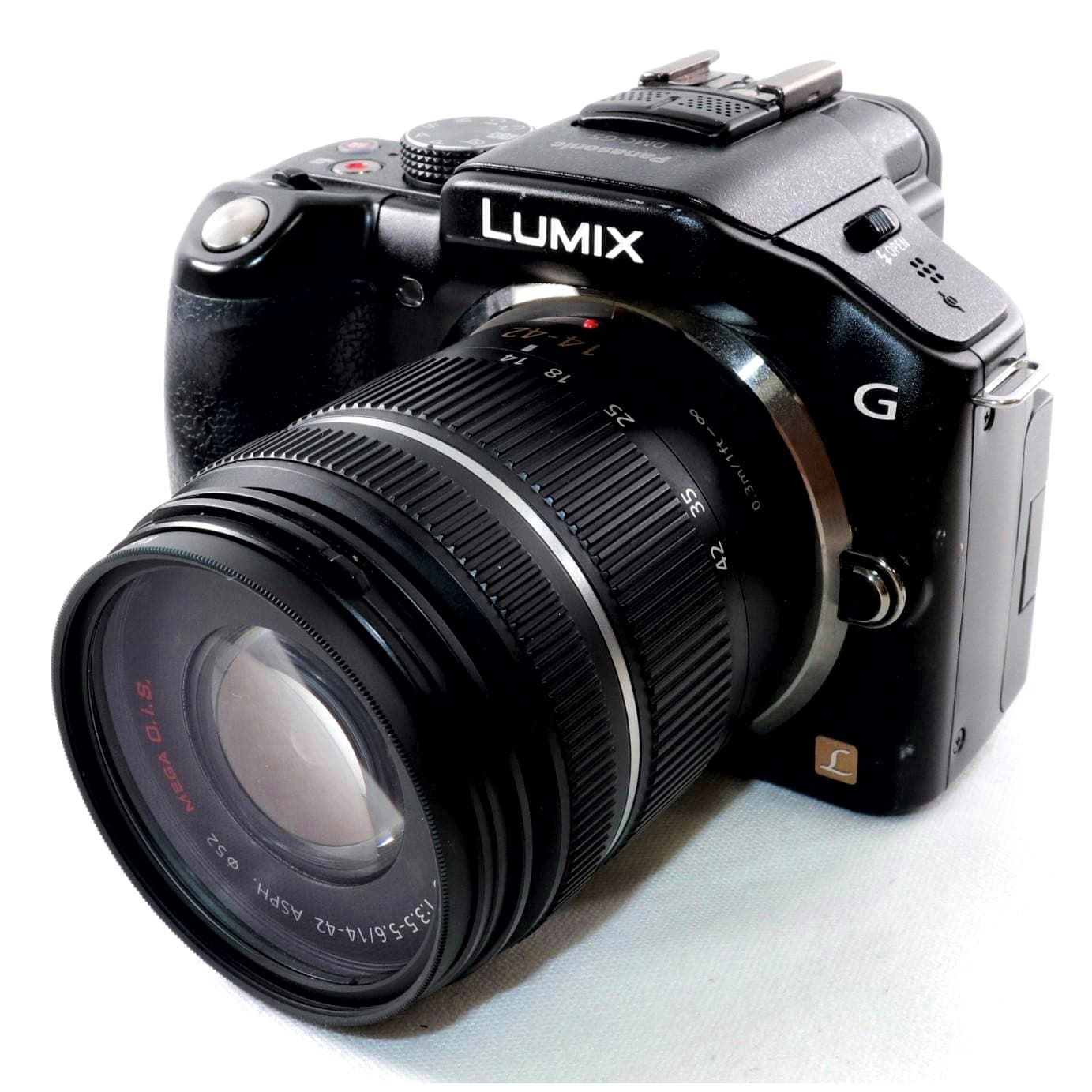 ミラーレス一眼 Panasonic LUMIX DMC-G5 ブラック  H-FS014042 レンズセット k2664