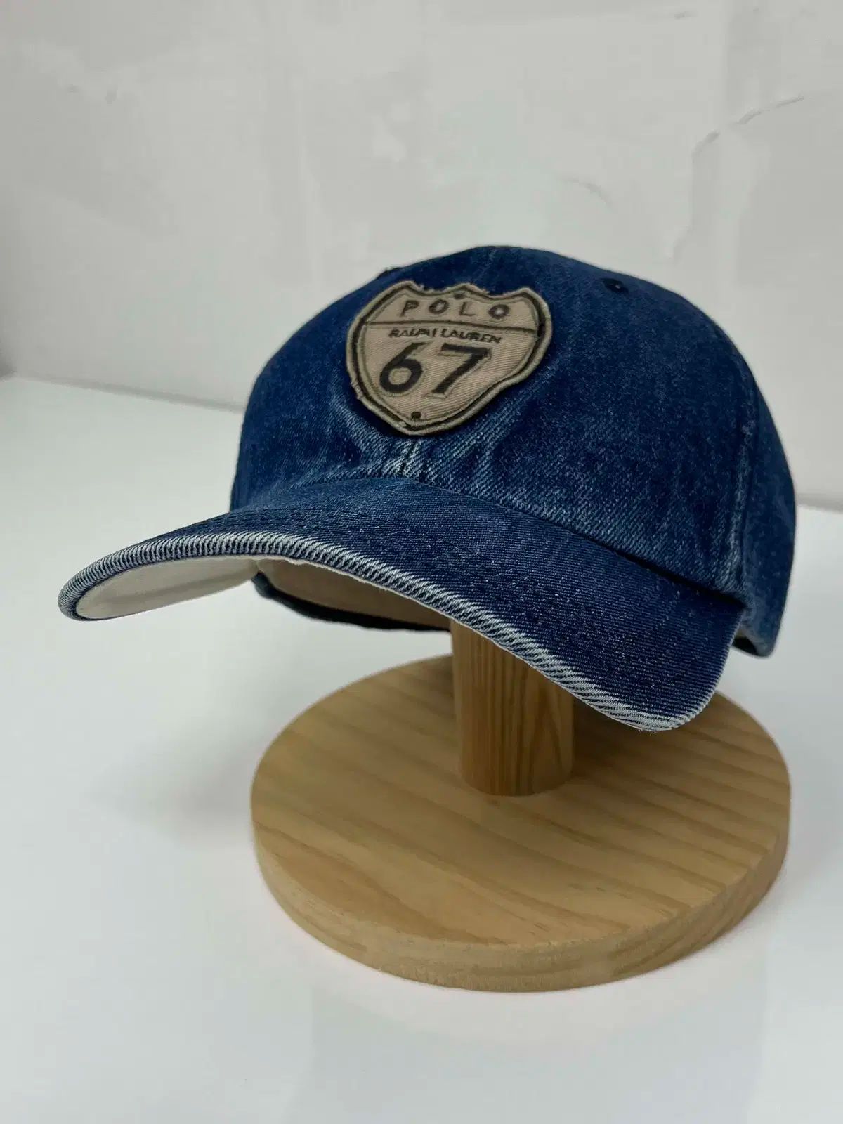90 s ポロ ラルフローレン DEVILシールド デニム トラッカー ボールキャップ 帽子