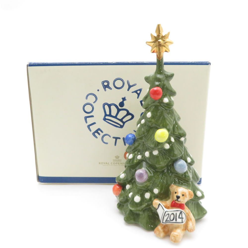 美品 ROYAL COPENHAGEN ロイヤルコペンハーゲン 2014年 アニュアル クリスマスツリー オブジェ 置物 インテリア 希少 レア  SY10836U - メルカリ