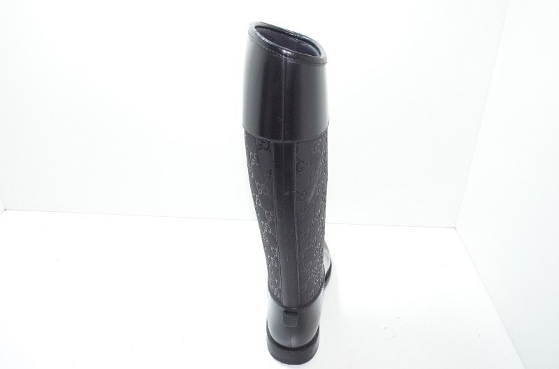 Gucci 長靴 ブラック GGパターン GUCCI ブラック GGパターン レインブーツ