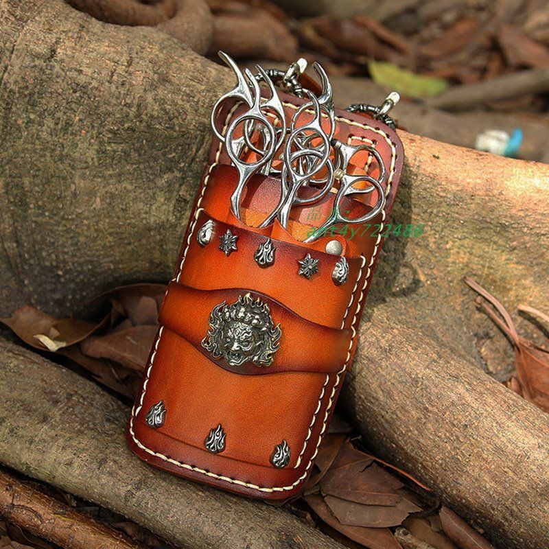 シザーケース 美容師 トリマー 花屋 牛革 サロン 理容師 シザーバッグ おしゃれ ベルト 大容量 持ち運び お洒落 ant4y722486