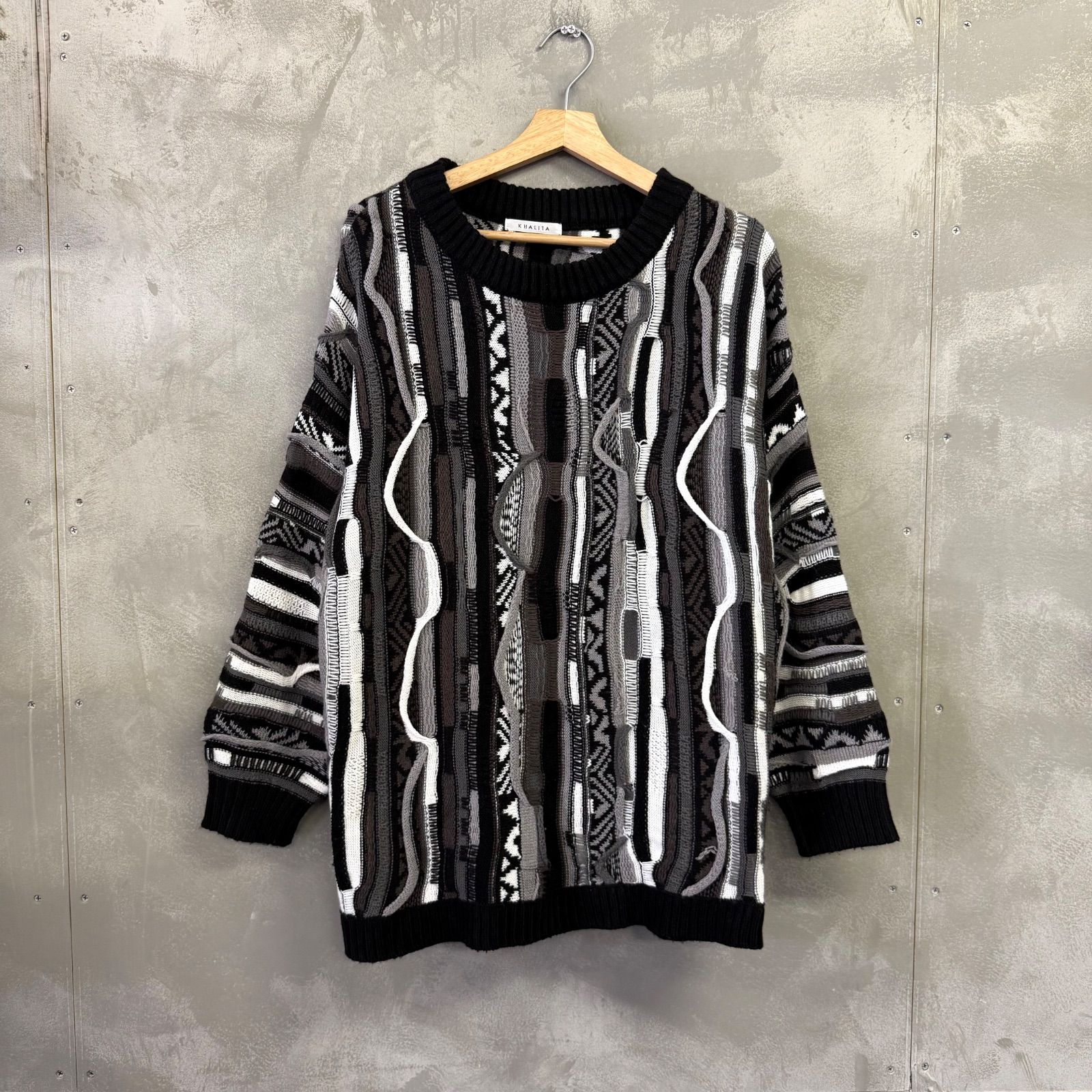 バルボッサ COOGI 多色幾何学模様 ニットセーター M バルボッサ COOGI