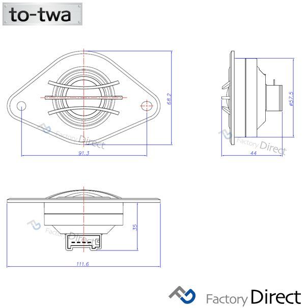 fd-to-twa04 Prius プリウスPHV(35系 H24.01-H28.04 2012.01-2016.04)トヨタ ツィーター  カプラーONトレードイン(ツィーター 車 スピーカー カーステレオ カーオーディオ オーディオ パーツ ツイーター 自動 - メルカリ