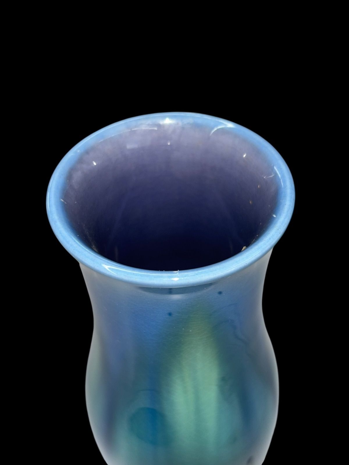 人間国宝・三代 徳田八十吉・耀彩 一輪挿 花瓶・九谷焼・最晩年作・共