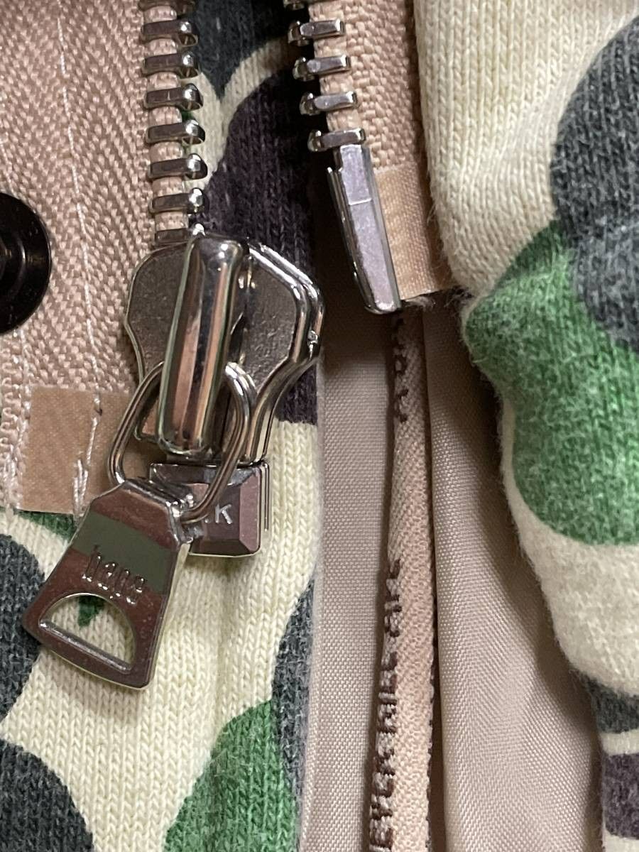 38 A BATHING APE アベイシングエイプ milo camo マイロカモ 猿迷彩 M-65 スウェット 中綿 ジャケット サイズXS -  メルカリ