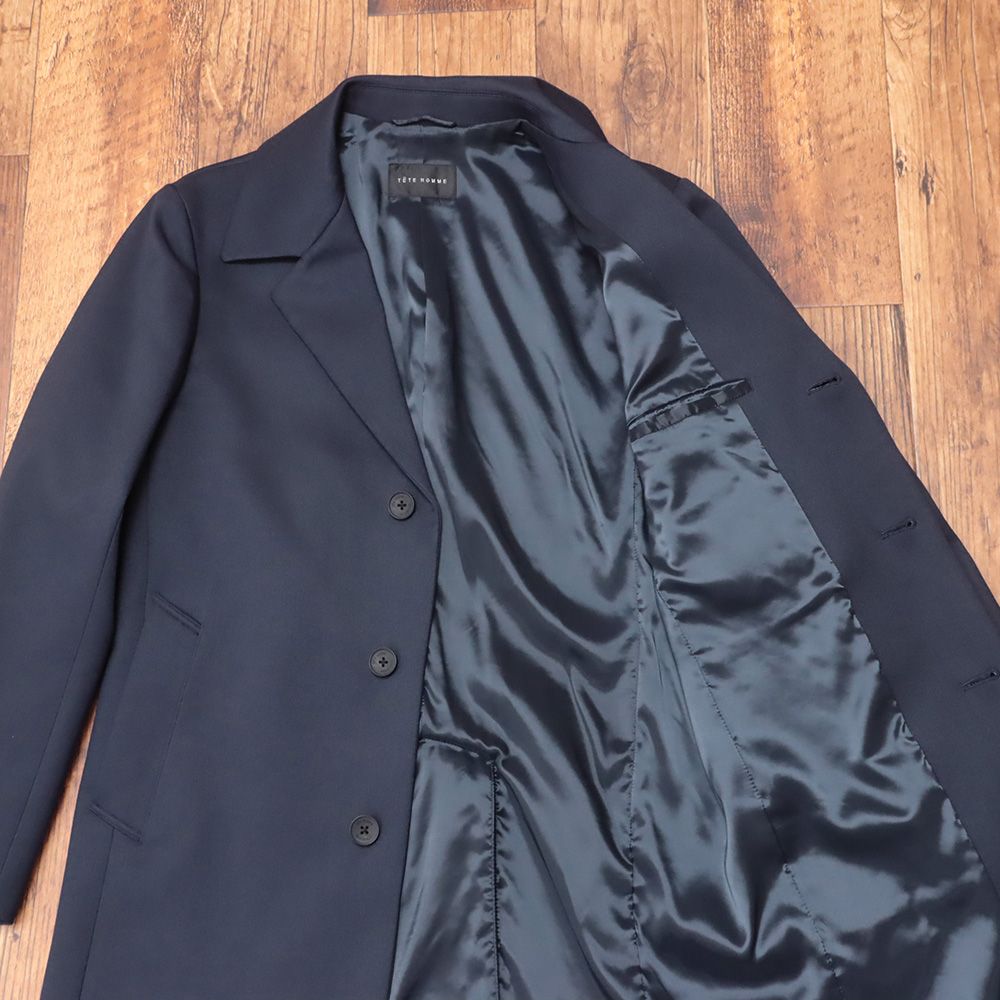 24秋冬/TETE HOMME/3Lサイズ/チェスターコート 1024691021