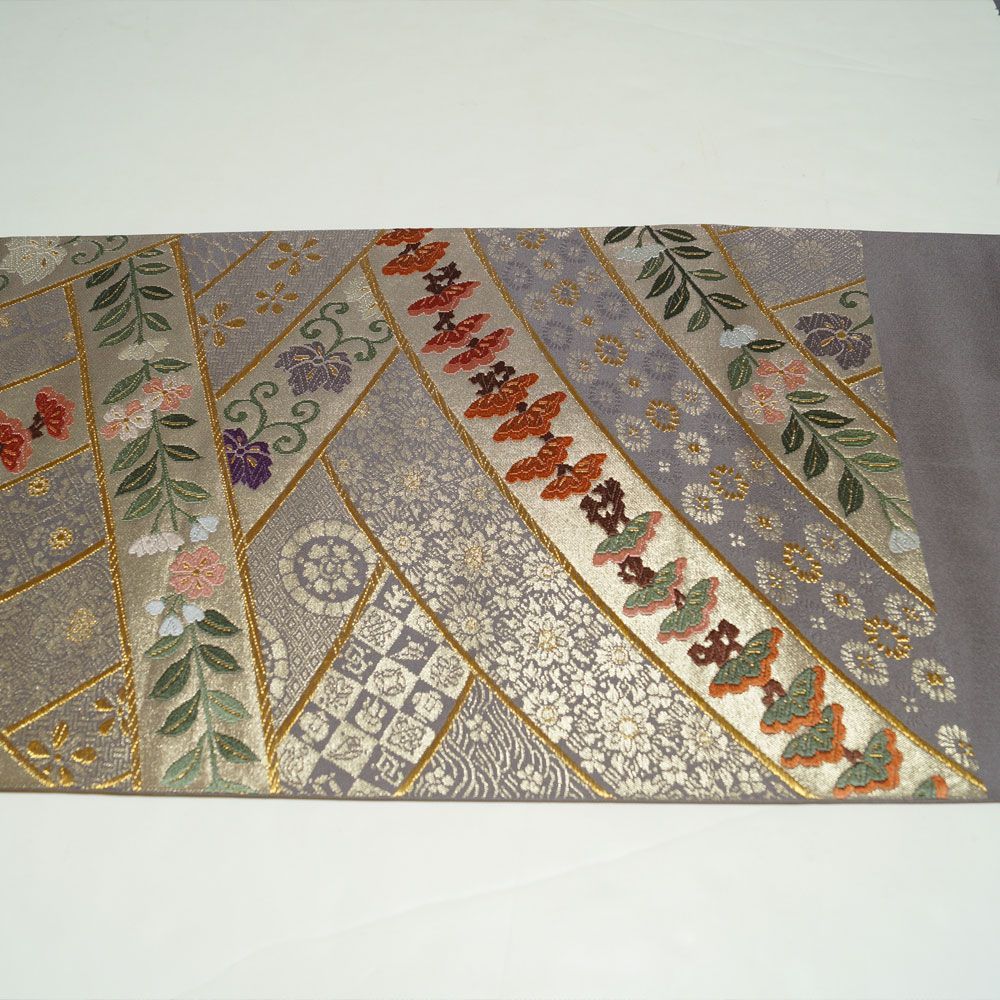 袋帯 正絹(京 北出工芸) （京 北出工芸 正絹 着物 訪問着-） 