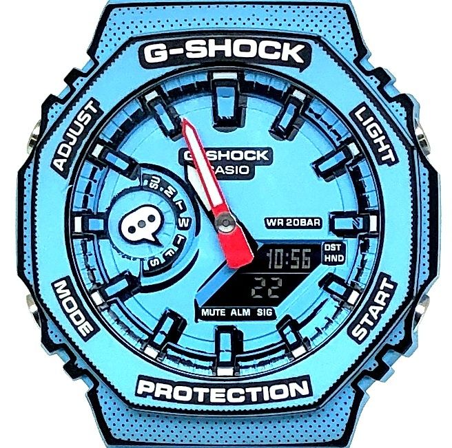 G-SHOCK ジーショック GA-2100MNG-2A MANGA THEME マンガ 漫画 オクタゴン カシオーク LEDライト ブルー 2025年5月発売