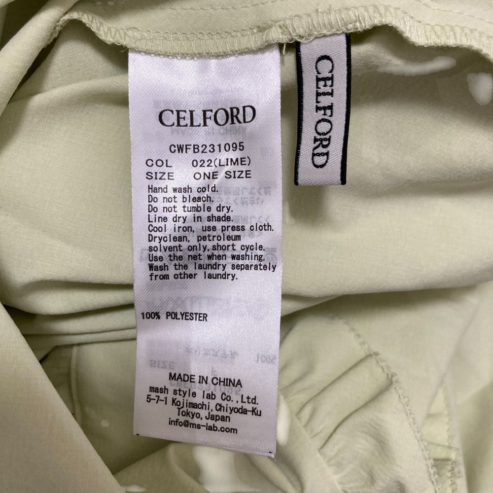 未使用 23SS CELFORD セルフォード スカラップ切替バックリボン