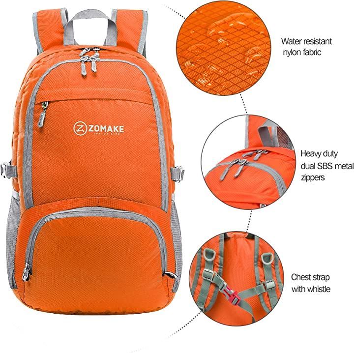 [ZOMAKE] 軽量リュック バックパック 30L ハイキングデイパック 小型旅行バックパック 折りたたみ式 リュック バッグ 防水 大容量 キャンプアウトドア並行輸入 ZOMAKE 軽量リュック バックパック 30L ハイキングデイパック 小型旅行