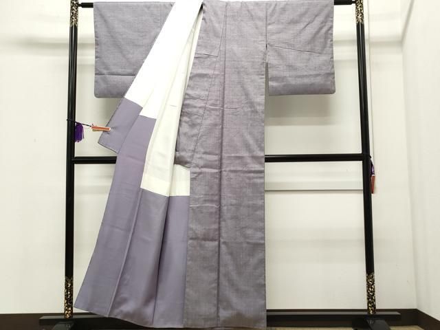 平和屋着物●上質な紬　色無地　源氏鼠色　正絹　逸品　CAAQ9097vf 平和屋着物○上質な紬 色無地 源氏鼠色 正絹 逸品 CAAQ9097vf - メルカリ