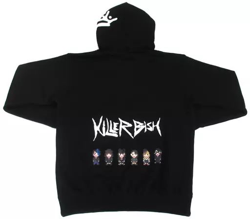 【】アウターウェア(女性アイドル) BiSH ピクセルパーカー(KiLLER BiSH) ブラック Lサイズ BiSH official SHOP受注販売限定
