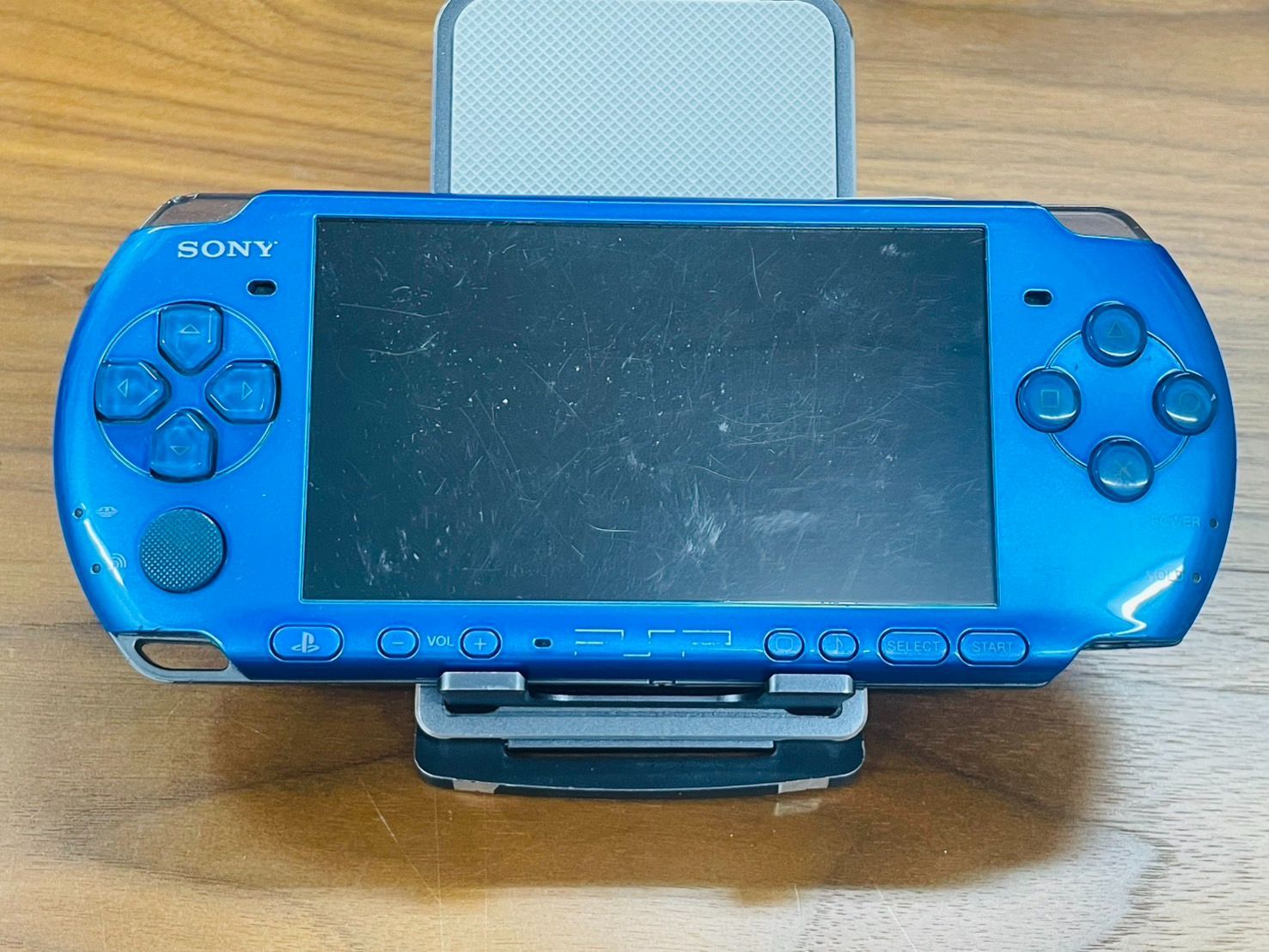 PlayStation Portable - 付属品完備♪    PSP-3000 ブルー SIE PSP プレイステーション・ポータブル バイブラント・ブルー