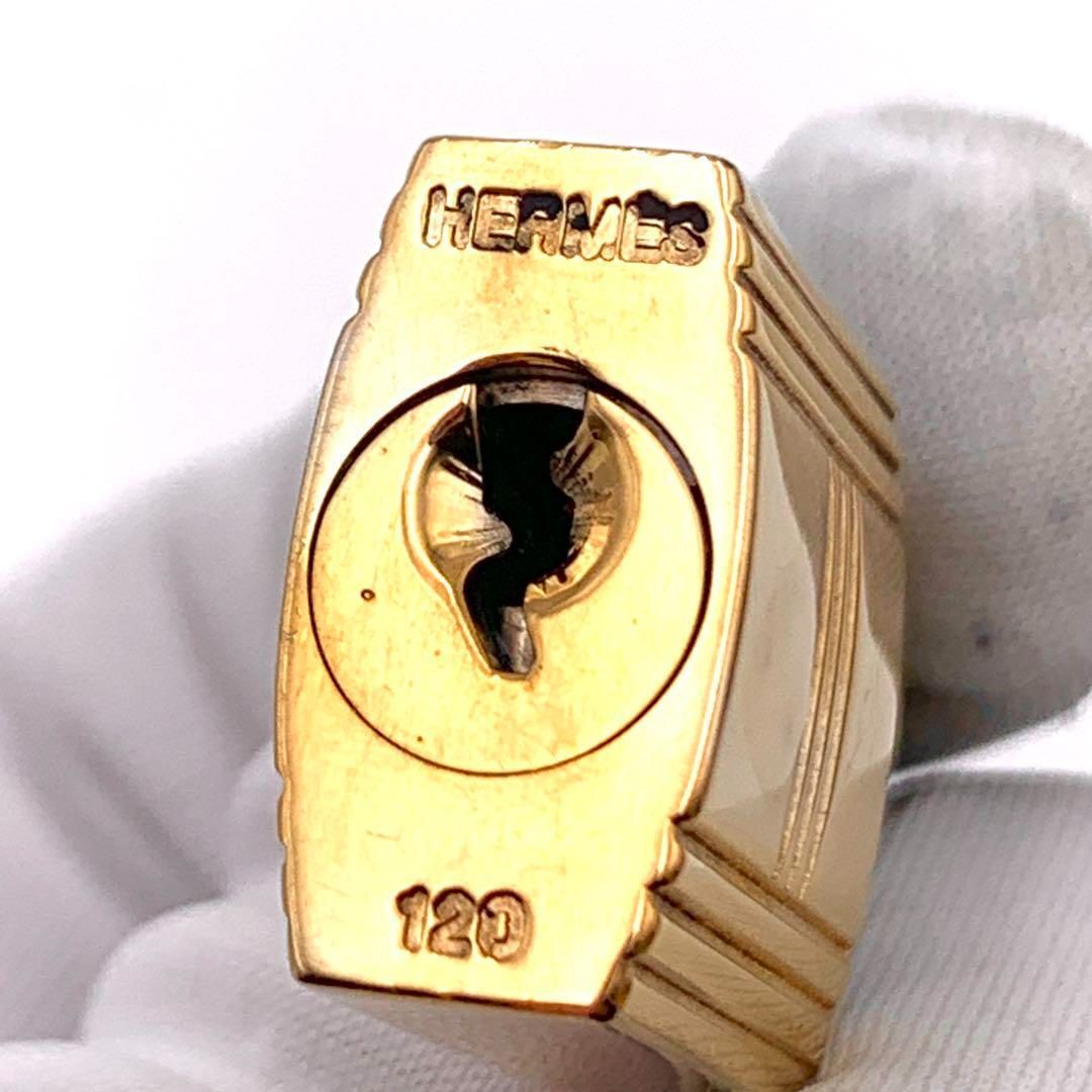 HERMES エルメス カデナ　24Kメッキ　No.100　100番　鍵付き ☆HERMES エルメス カデナ 24Kメッキ No.100 100番 鍵付き HERMES