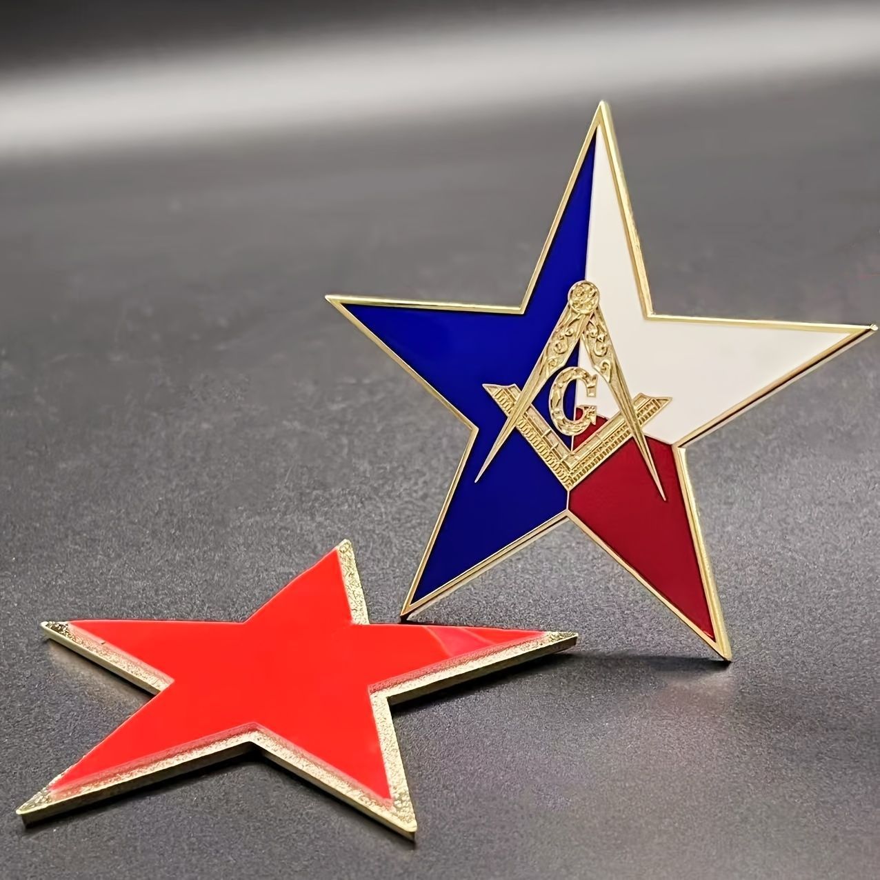 バイクエンブレム 星型 メタル製 エンブレム 車 星 星型立体ステッカー