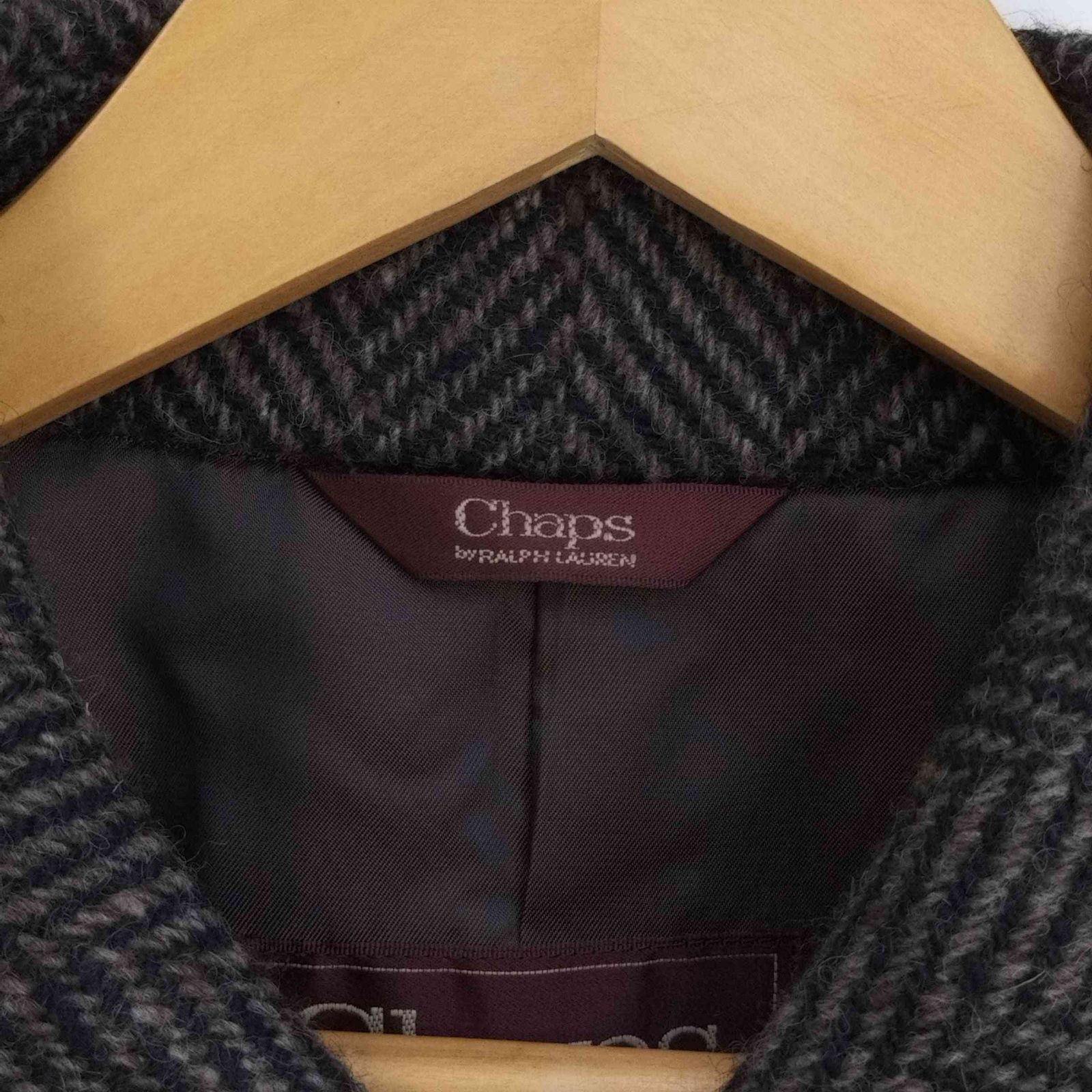 チャップスラルフローレン CHAPS RALPH LAUREN ツイードステンカラー