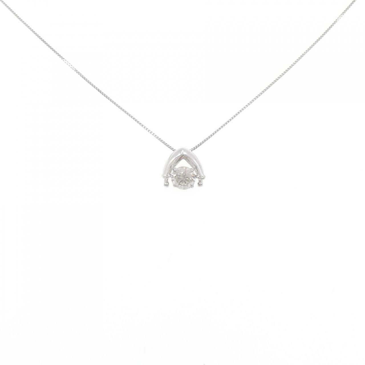 K18WG ダイヤモンド ネックレス 0.50CT