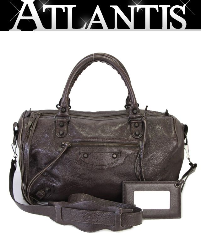 バレンシアガ BALENCIAGA ツイギー 2WAYバッグ 331762 レザー ブラウン 70425