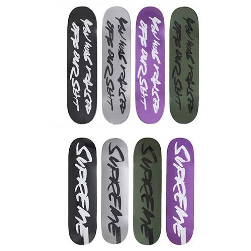 Supreme シュプリーム Futura Skateboard Deck スケボー スケートボード Silver シルバー- 8.125” x 32”