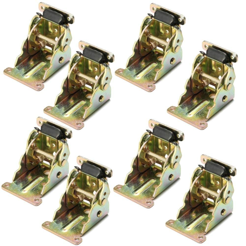 ルボナリエ 折れ 脚 金具 折りたたみ テーブル用 DIY 折りたたみテーブル 折り畳みテーブル用金具 折り畳みテーブル テーブル (ゴールド 8個) [ゴールド 8個]