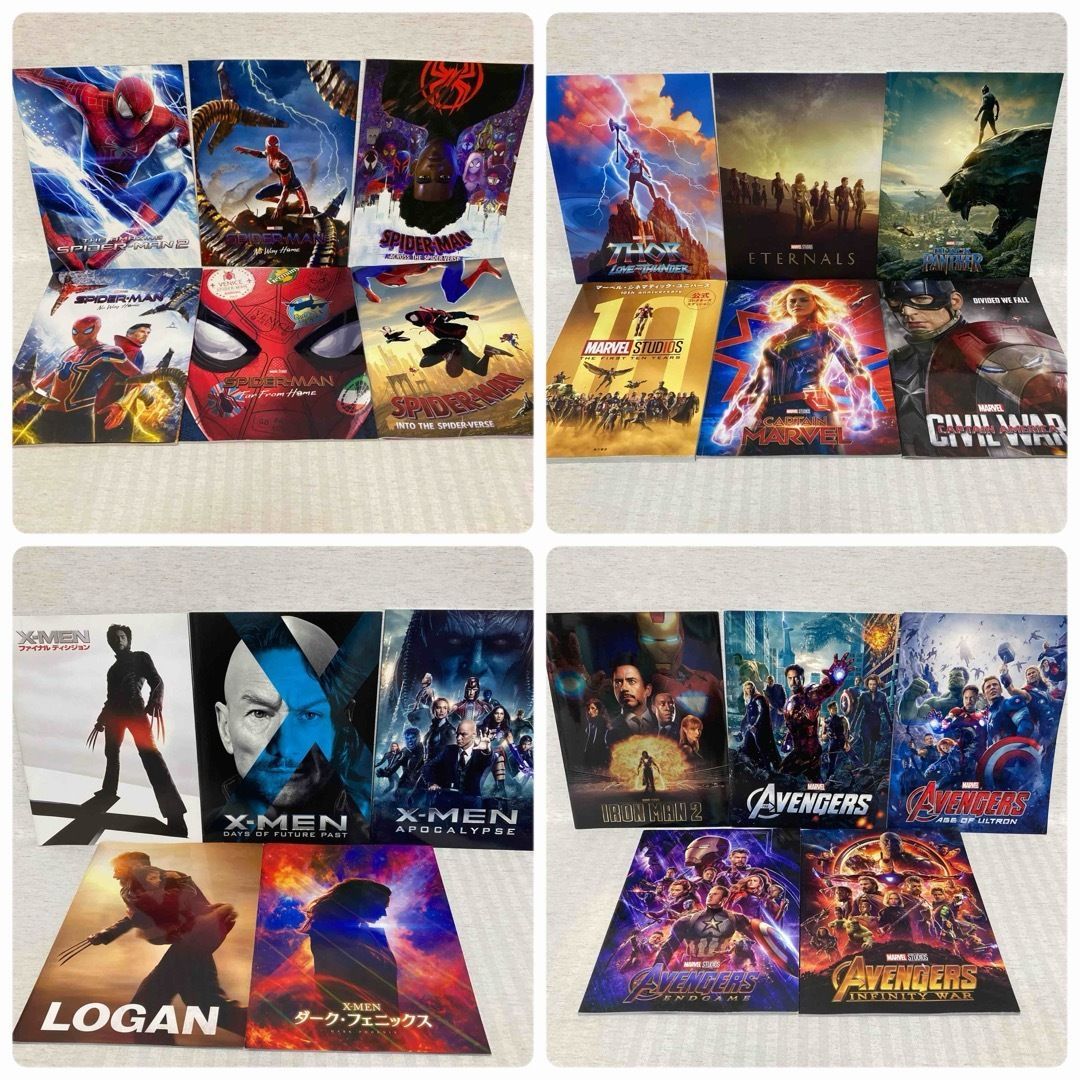 【パンフレット】marvel・MUC・DC  まとめ売り　スパイダーマン他 パンフレット】marvel・MUC・DC まとめ売り スパイダーマン他